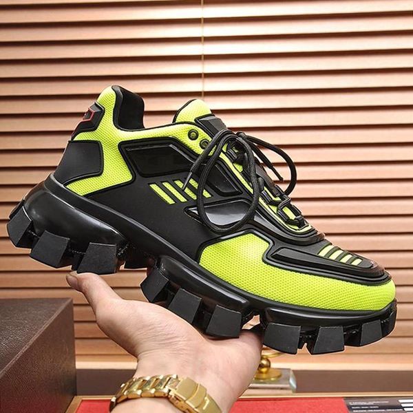 

luxury cloudbust thunder knit sneakers men 's shoes autumn and winter breathable shoes comfortable low lace -up type men shoes dro, Black