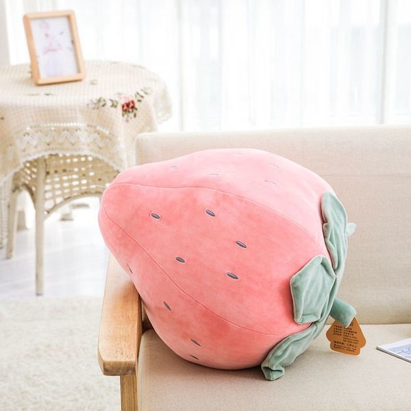 

luck boy sunday soft strawberry pineapple stuffed pillow sofa cushion fruits plush toy for children birthday gift for kids girls mx200716