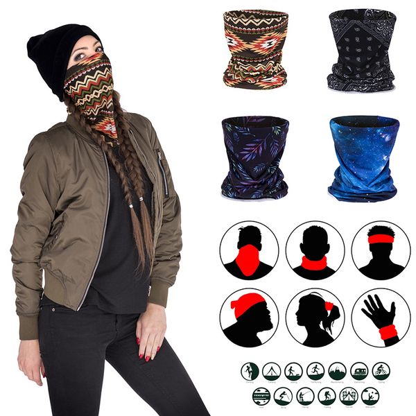 

sport protective face shield halloween horror bandana scarf outdoor cycling neck seamless face cover sunscreen headscarf