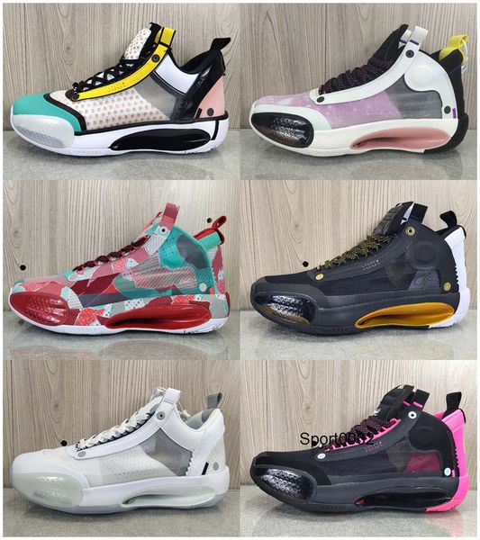 

2020 new jumpman xxxiv 34 eclipse blue green white black red mens kids basketball shoes for high qaulitys 34s men's sports sneakers