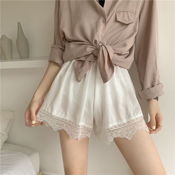 

haidao шелковые tight безопасности брюки безопасности брюки женщин анти-экспозиции на открытом воздухе шорты кружевные леггинсы потерять бол, Black;white