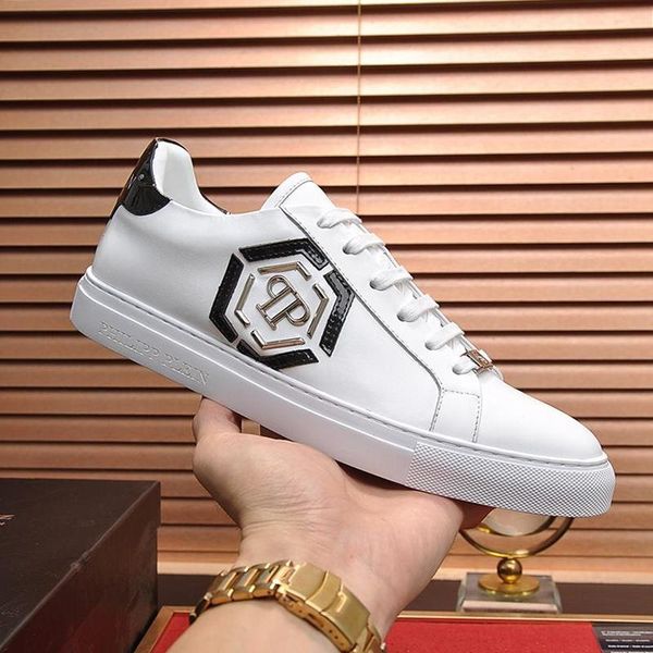 

men shoes sneakers casual fashion trainers comfortable scarpe sportive da uomo leather luxury men shoes fashion lo -sneakers hexagon, Black
