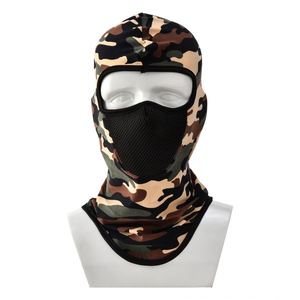 

qlz1o outdoor cycling mask sunscreen sports filter breathable camouflage hood outdoor cycling bicycle scarf bicycle mask sunscreen sports sc