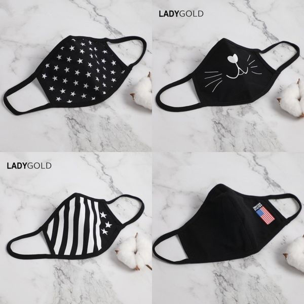 

dener fa mask i silk mask anti dust fa er pm2.5 dustproof wasable black cotton masks fa masks#989