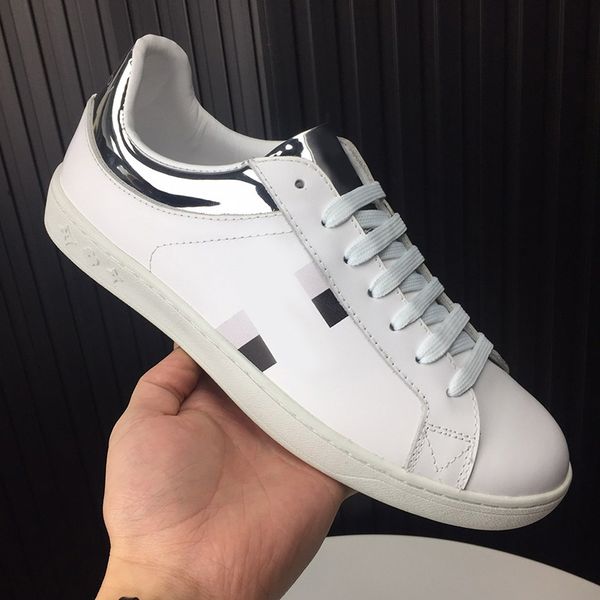

fashion casual shoes sneakers lace-up casual cowhide low sneaker white colors vintage little white shoes for men size 9-44 type2