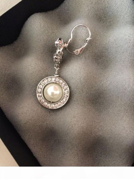 

new women earring fashion wedding earrings c drop round crystal earrings accessories jewelry weeding earrings, Silver