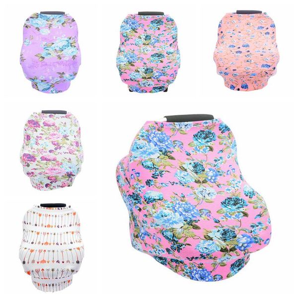 

nursing covers nursing breastfeeding cover multi use carseat canopy stroller privacy apron baby stretchy outdoors nursing cloth gifts lsk431, White