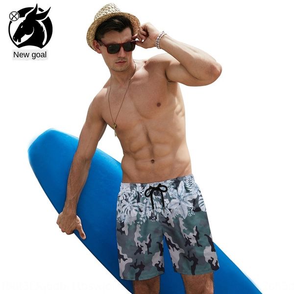 

gyjxz fashion brand men's new large size ankle-length shorts beach beach pants men's printed loose cropped pants casual sports cam