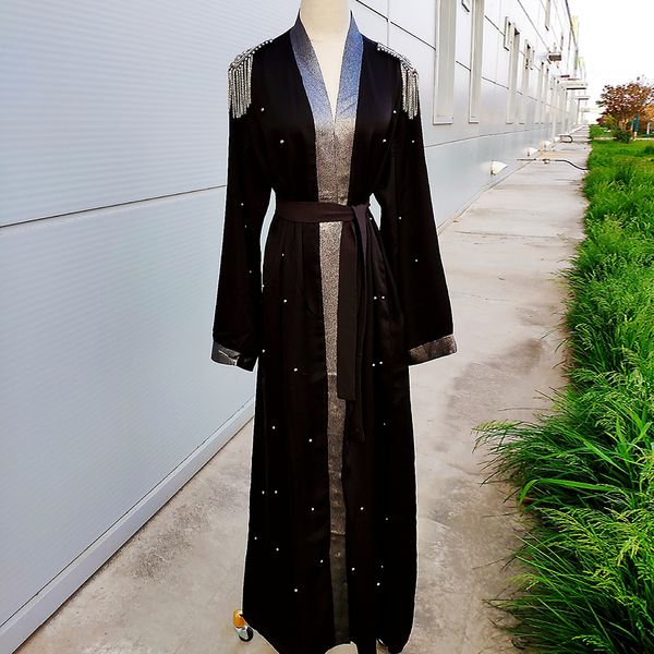 

Abaya Dubai Kimono cardigan Turkey Hijab Muslim Dress Caftan Kaftan Islam Clothing Abayas For Women Robe Musulman De Mode