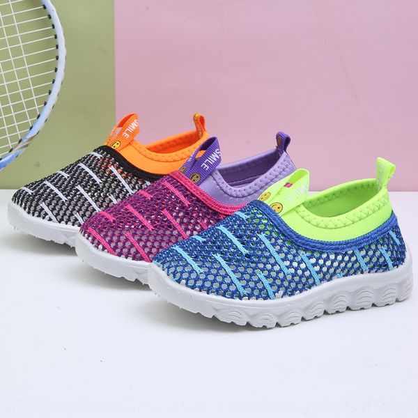 

nanlu sandals children's 2020 boys' soft bottom net girls' casual shoes children's breathable flying net shoes sandals, Black