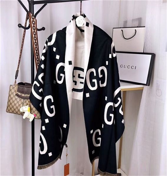 

4035 winter new scarf, double-sided two-color workmanship is exquisite. scarf and shawl, fashionable and versatile high-end atmospheric neck, Blue;gray