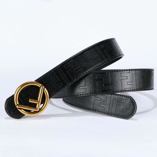 

new brand buckle belt luxury belt real leather belts designer belts s for men and women business belt fen̴di, Blue;gray