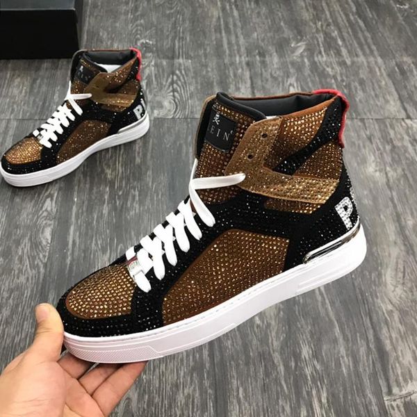 

men shoes casual breathable fashion footwears with box winter mens boots luxury money beast hi -boots bottes hommes men shoes boots, Black