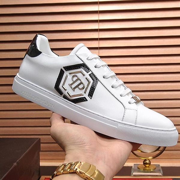 

new arrival men shoes sneakers casual fashion leather luxury men shoes fashion with box lo -sneakers hexagon chaussures pour hommes sale, Black