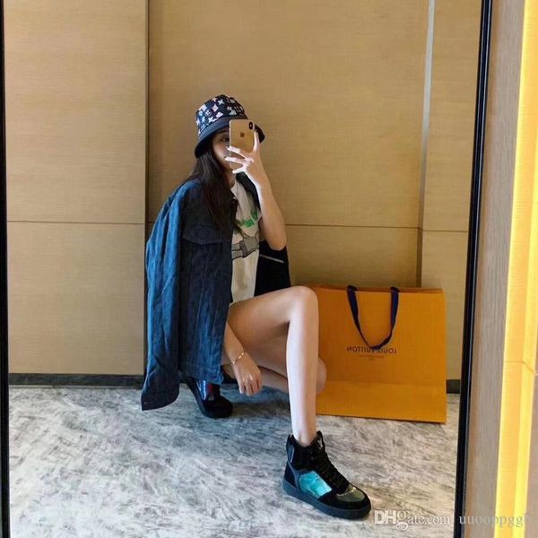 

2020r new ladies casual fashion shoes luxury ladies travel party shoes, high-lace-up shoes fast delivery original box packaging, Black