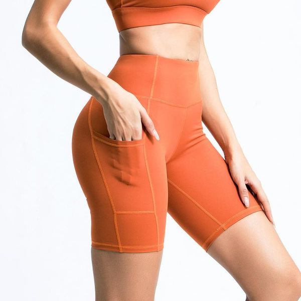 

summer women yoga shorts high waist seamless hip-up tight elastic sport shorts push up running fitness gym clothes 2020 sale, White;red