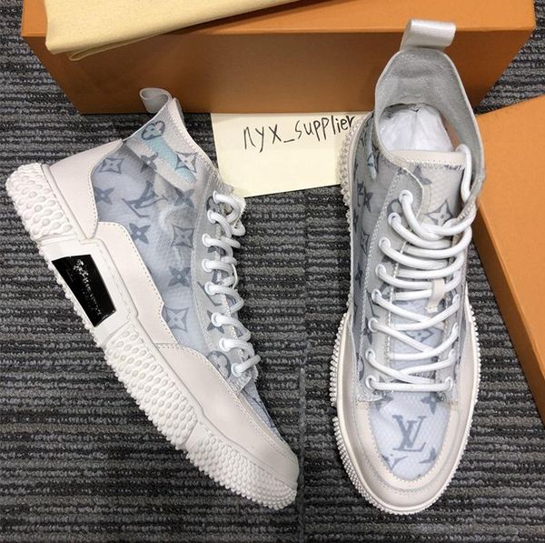 

2020i fashion trend men's letter transparent high-flat shoes, high-quality fashion wild sports shoes, original box packaging delive