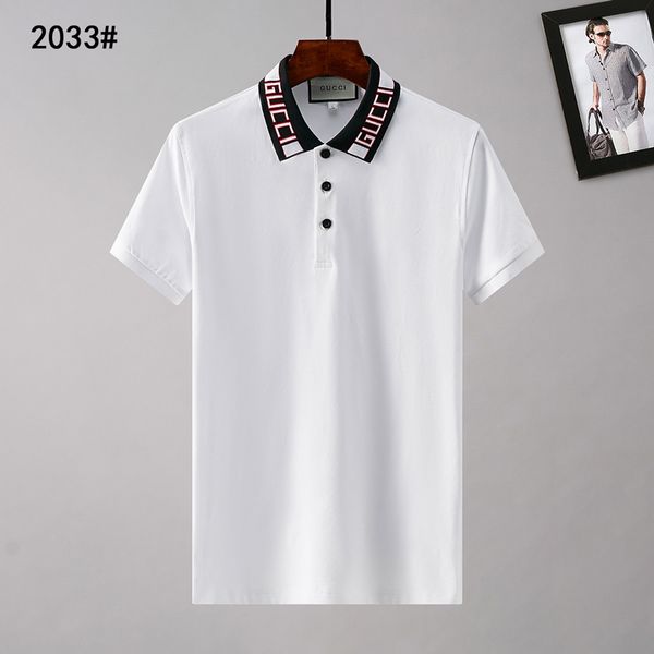 

fashion brand designer polos men casual t shirt embroidered medusa cotton polo shirt high street collar luxury polos shirts c55, Gray