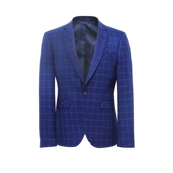 

men's suits & blazers corden vinnie brand blue suit plaid jacket fashion style casual party business leisure vacation, White;black