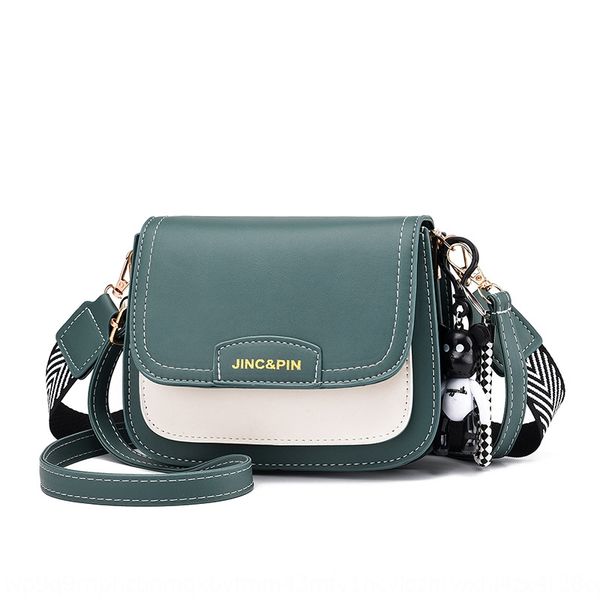 

women 2020 new women's fashion trend commuting multi-functional small square bag small square bag color contrast, White