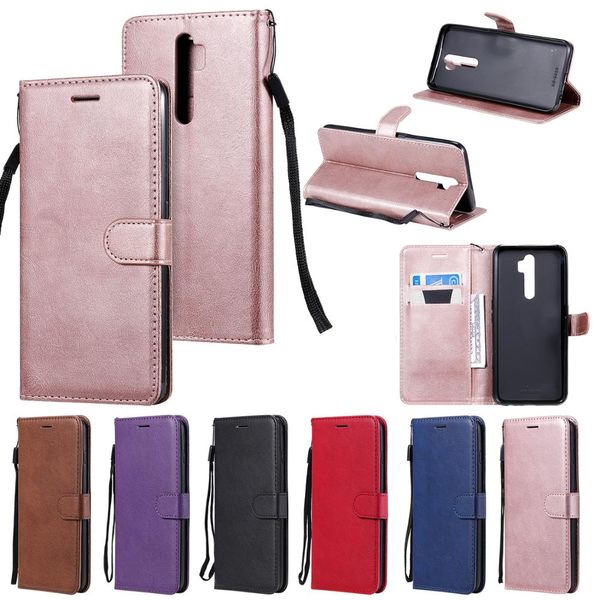 

flip wallet for oppo a9 2020 a5 2020 a3 2020 a11x a11 solid color leather case for oppo a9 a7 a5 a5s a3s simple cover phone bags