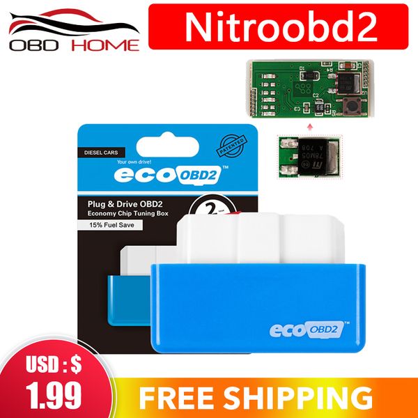 

car diagnostic nitroobd2 ecoobd2 diesel car chip tuning box plug and drive obd2 chip tuning box lower fuel and lower emission