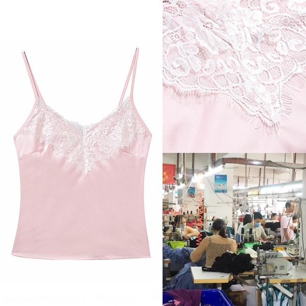 

cijz4 summer camisole 2020 women's oem branded chiffon shirt stitching small sling base summer camisole lace vest 2020 women's oem, Camo