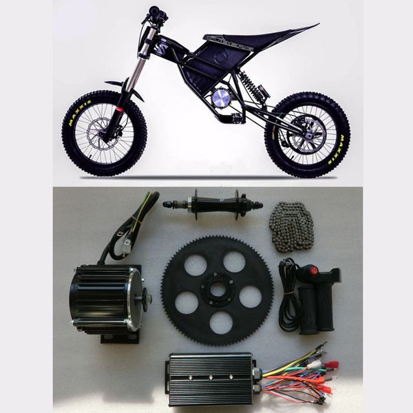 

fast e-bike middle motor electric bicycle bomber enduro e-bike kit 72v 2500w fast e-bike strong torque and strong climbing, Silver;blue