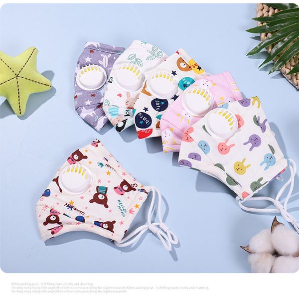 

kn95 kids face mask reusable cotton mask Adjustable masks with filter to prevent dust and pollen, PM2.5 Washable masks DHL shipping Stock!95