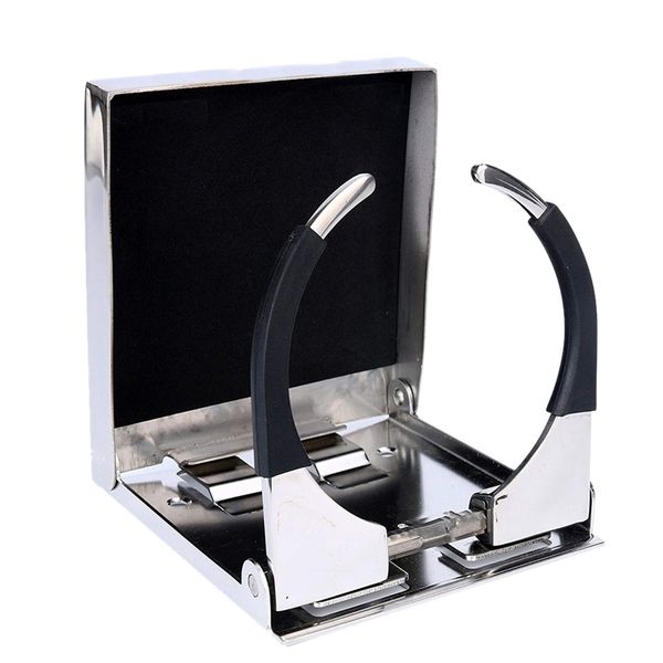 

drink holder stainless steel adjustable folding cup bottle coffee stand mount for car boat rv marine caravan