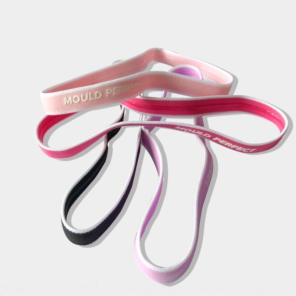 

women's sports head wear fitness running non-slip thin head rope color hair band high elastic hair band yoga, Yellow;black