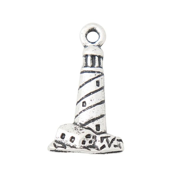 

wholesale fashion antique silver plated jewelry diy alloy lighthouse charms 11*20mm aac1036, Bronze;silver