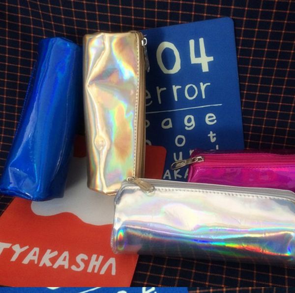 

корея harajuku street съемки красочный лазерный макияж мешочек тенденции моды сумка