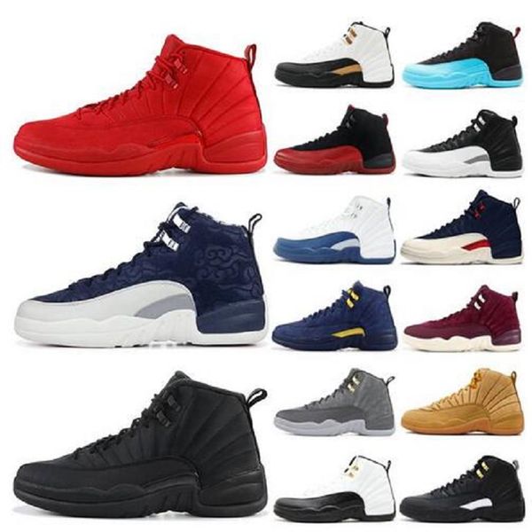 

12s winterized wntr gym red mens basketball shoes the master flu game taxi 12 men sport sneakers shoe us 7-13