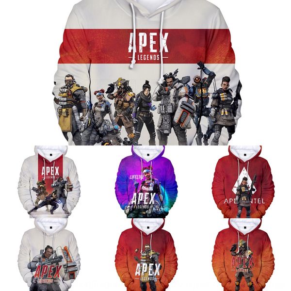 

8tvjp children's wear sweater digital children's clothing 2019 new apex legends game peripheral 3d digital printing full color hoo, Black