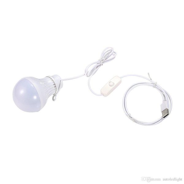 

mini portable 7w white light usb bulb led light for outdoor camping hiking home reading garden