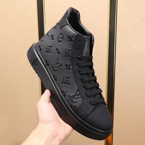 

drop ship mens shoes new arrival fashion outdoor walking shoes chunky sneakers high plus size casual men shoes scarpe da uomo di lusso, Black