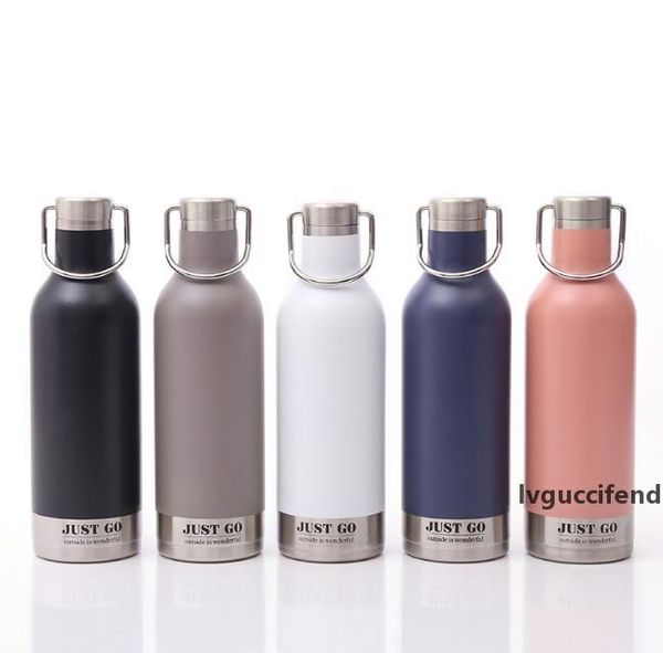 

the latest stainless steel 17oz vacuum outdoor sports mug creative portable cup water bottle support customizing your logo