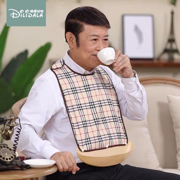 

the elderly for eating waterproof leak-proof saliva towel saliva towel for the elderly large bib bib