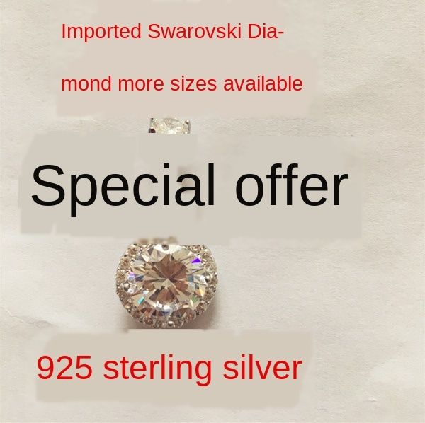 

new 925 sterling silver anti-allergy ring women's navel stud earrings
