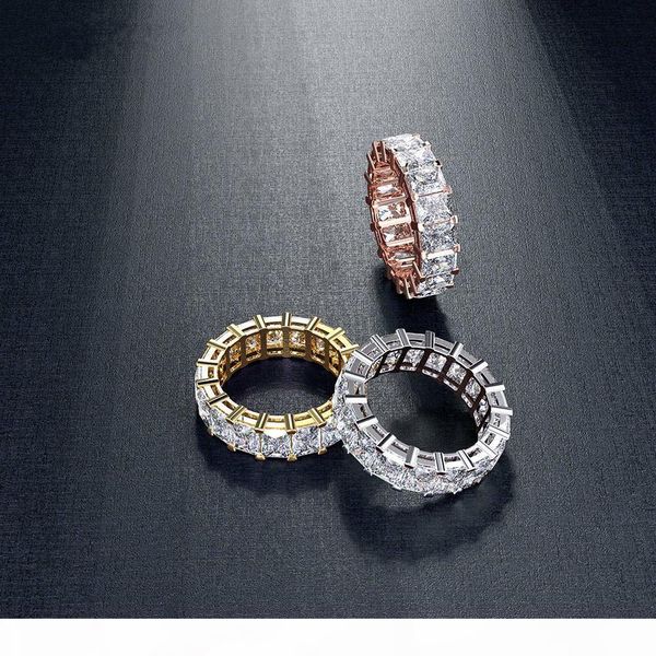 

wong rain 100% 925 sterling silver created moissanite gemstone wedding engagement cocktail women ring fine jewelry wholesale cj191230, Slivery;golden