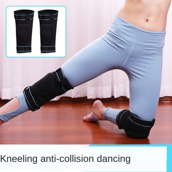 

cech3 sports kneecap strap non-slip women's sports knee pads non-slip women special kneeling non-painful sponge dance pole dance jazz f, Black;gray