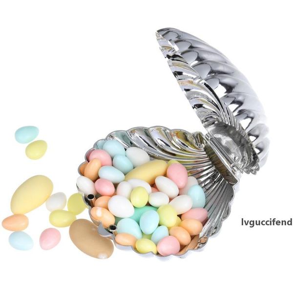 

10pcs /lot round gift box, colorful shell wedding candy box