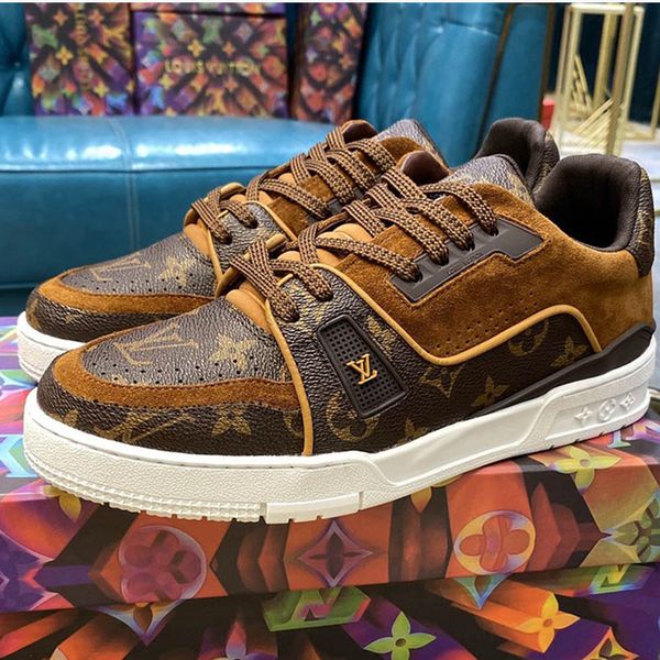 

39 designer high-quality men's casual sports shoes and luxury outdoor casual shoes, the original box size is 38-45, Black