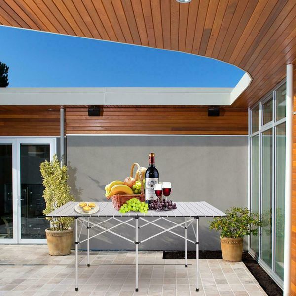 

portable camping table foldtable aluminum table patio furniture garden dinner