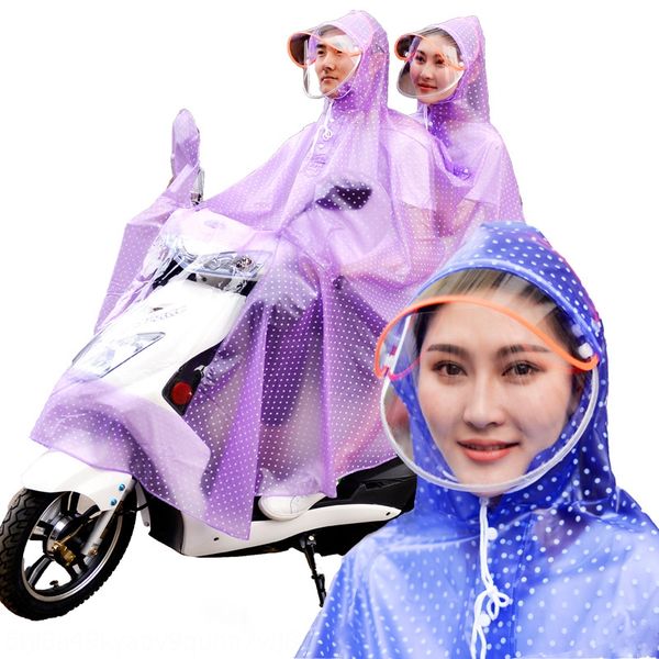 

nysbw raincoat motorcycle car printing single double fashion non-disposable pvc transparent motorcycle electric vehicle electric vehic