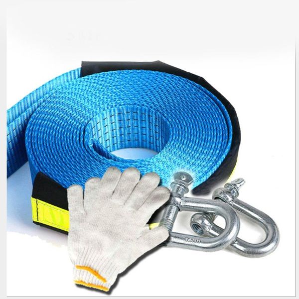 

3m 8tons car towing rope tow rope car traction trailer with cable u-hook
