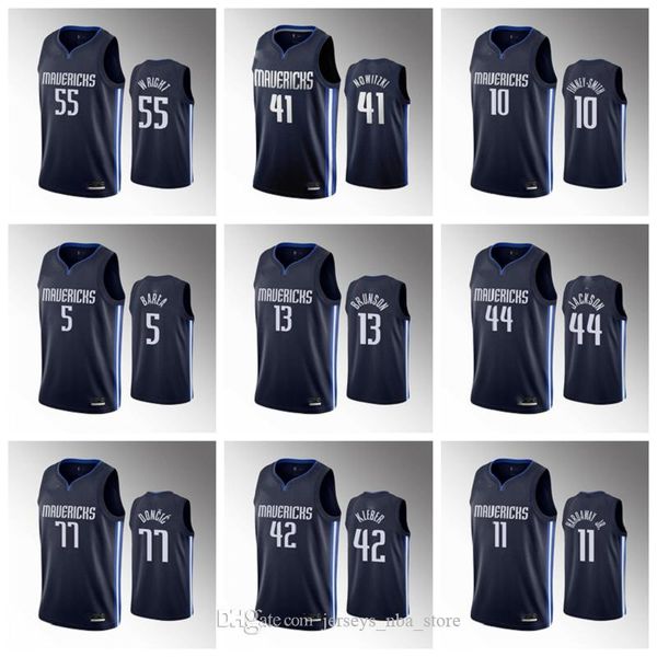 

2020 даллас mavericks мужчины лука донсик порзингис сет карри хардуэй младший пауэлл баскетбол джерси финни-смит bare, Black;red