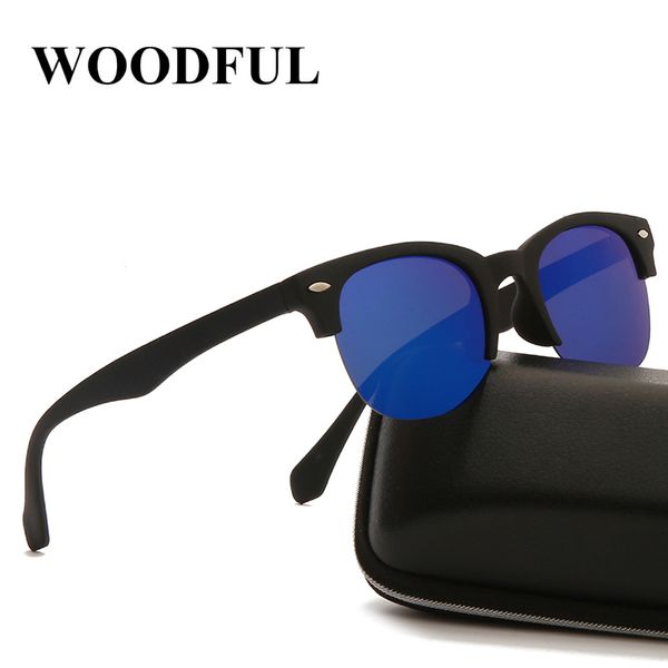 

polarized sunglasses men women brand design eye sun glasses women semi rimless classic men sunglasses uv400, White;black
