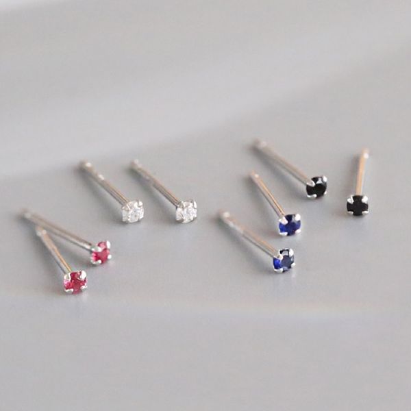 

new arrival 925 sterling silver natural original handmade fine jewelry cute min round fashion stud earrings for women gifts, Golden;silver